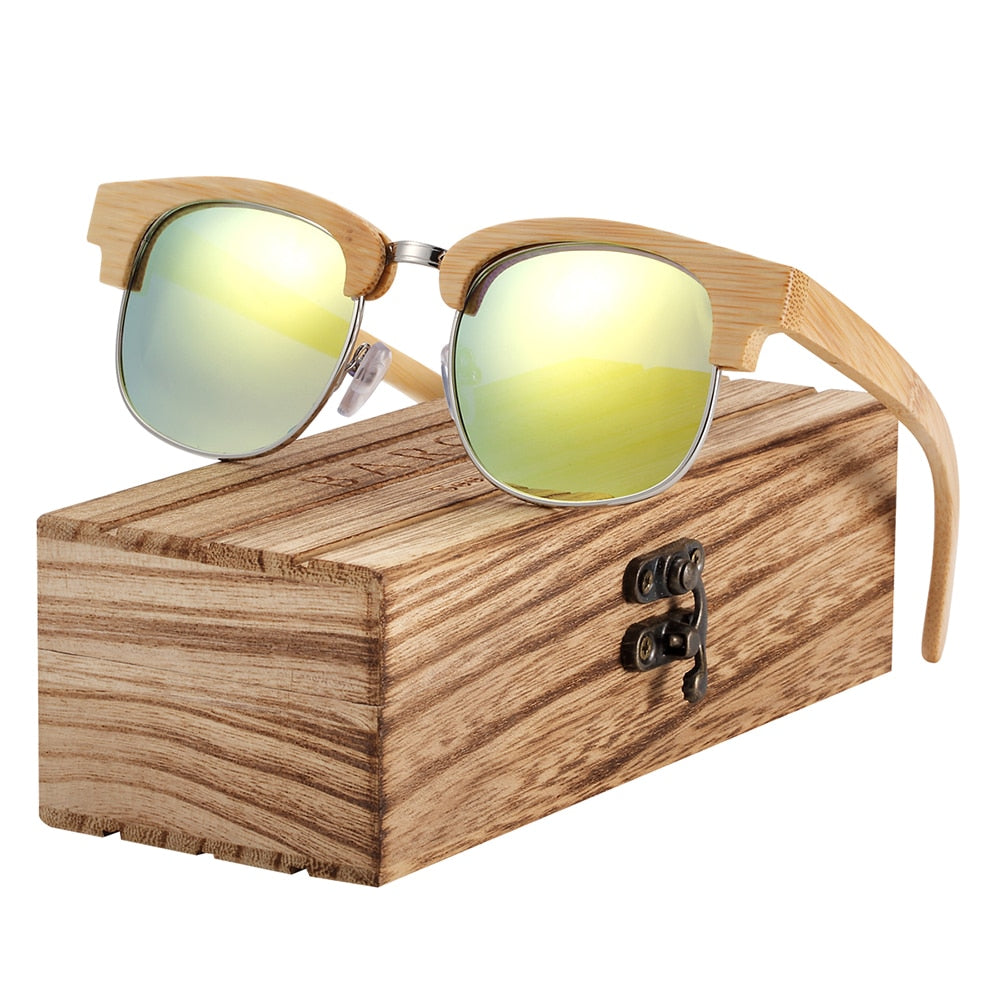 BARCUR Men’s Wood Polarized Sunglasses