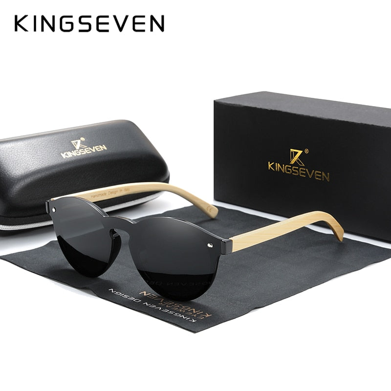 Men’s KINGSEVEN Bamboo Series Polarized  Sunglasses UV400 Protection