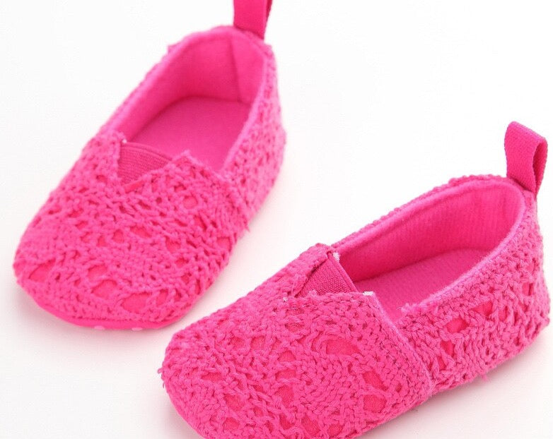 Children’s Girls First Walkers Soft Soled Knitted Shoes