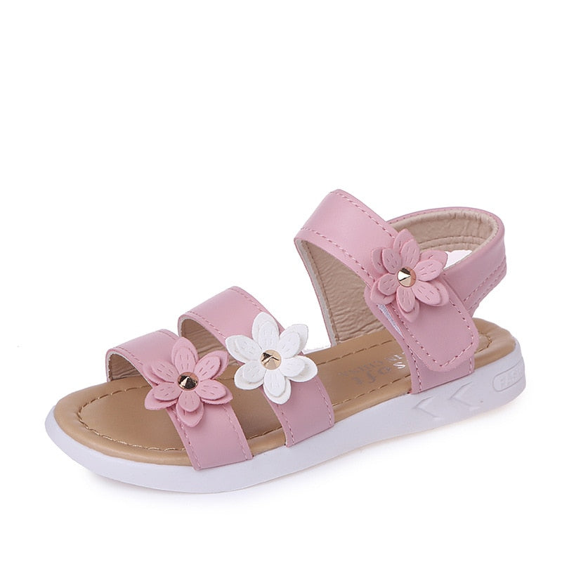 Children’s Girls Gladiator Floral Sandals