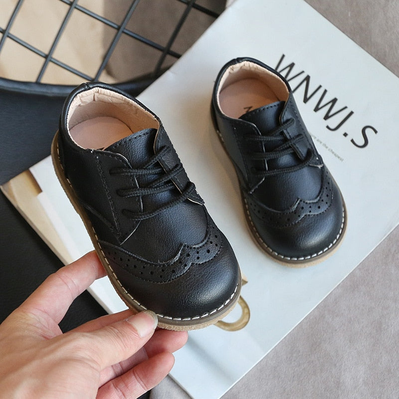 Children’s Boys Soft Bottom Casual Leather Shoes