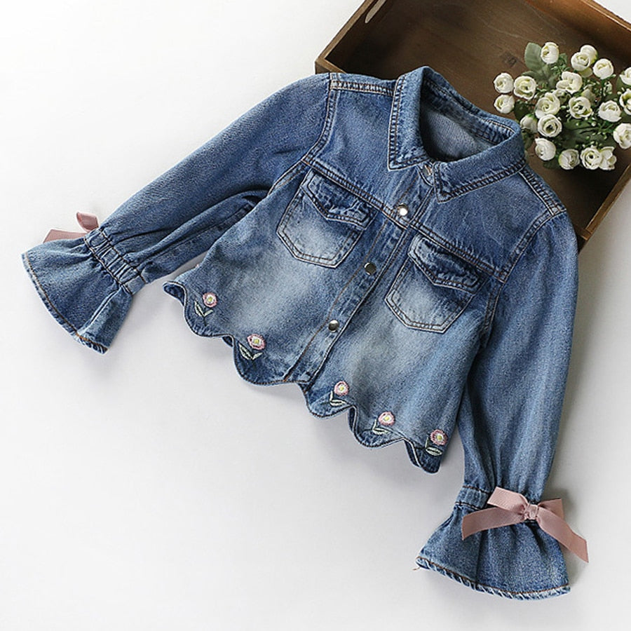 Children’s Girls Denim Jacket+TUTU Dress Set