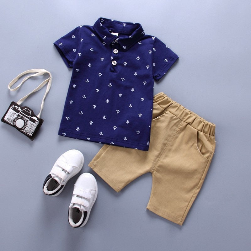 Children’s Boys Summer T-Shirt +Shorts Outfit Set