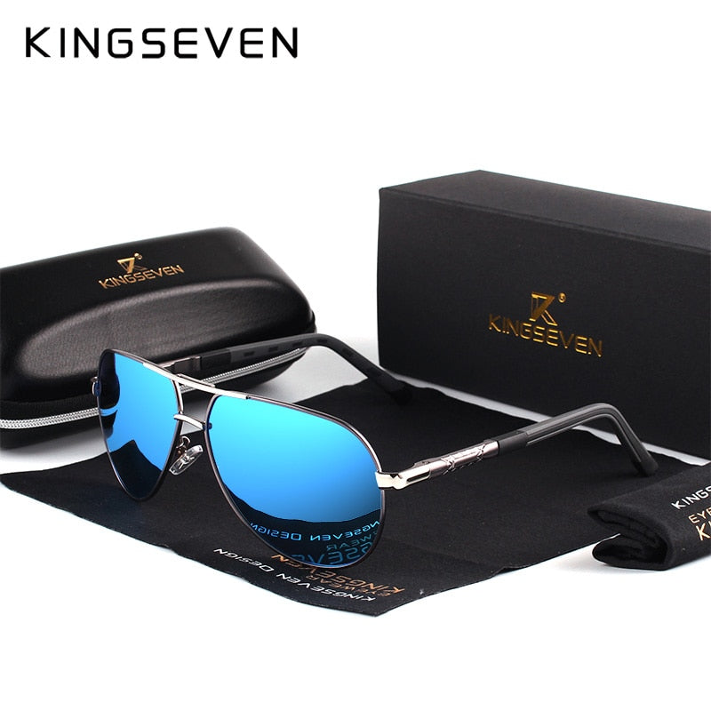 Men’s KINGSEVEN Aluminum Magnesium Polarized UV400 Sunglasses