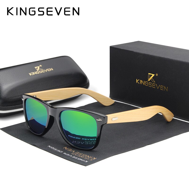 Men’s KINGSEVEN Polarized Bamboo Sunglasses