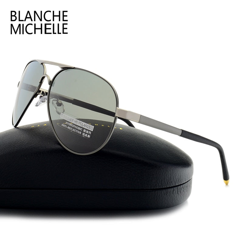 Men’s Blanche Michelle Vintage Pilot Polarized  Sunglasses