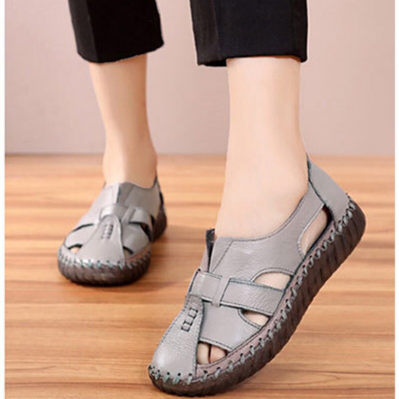 Women’s Genuine Leather Retro Style Sandals