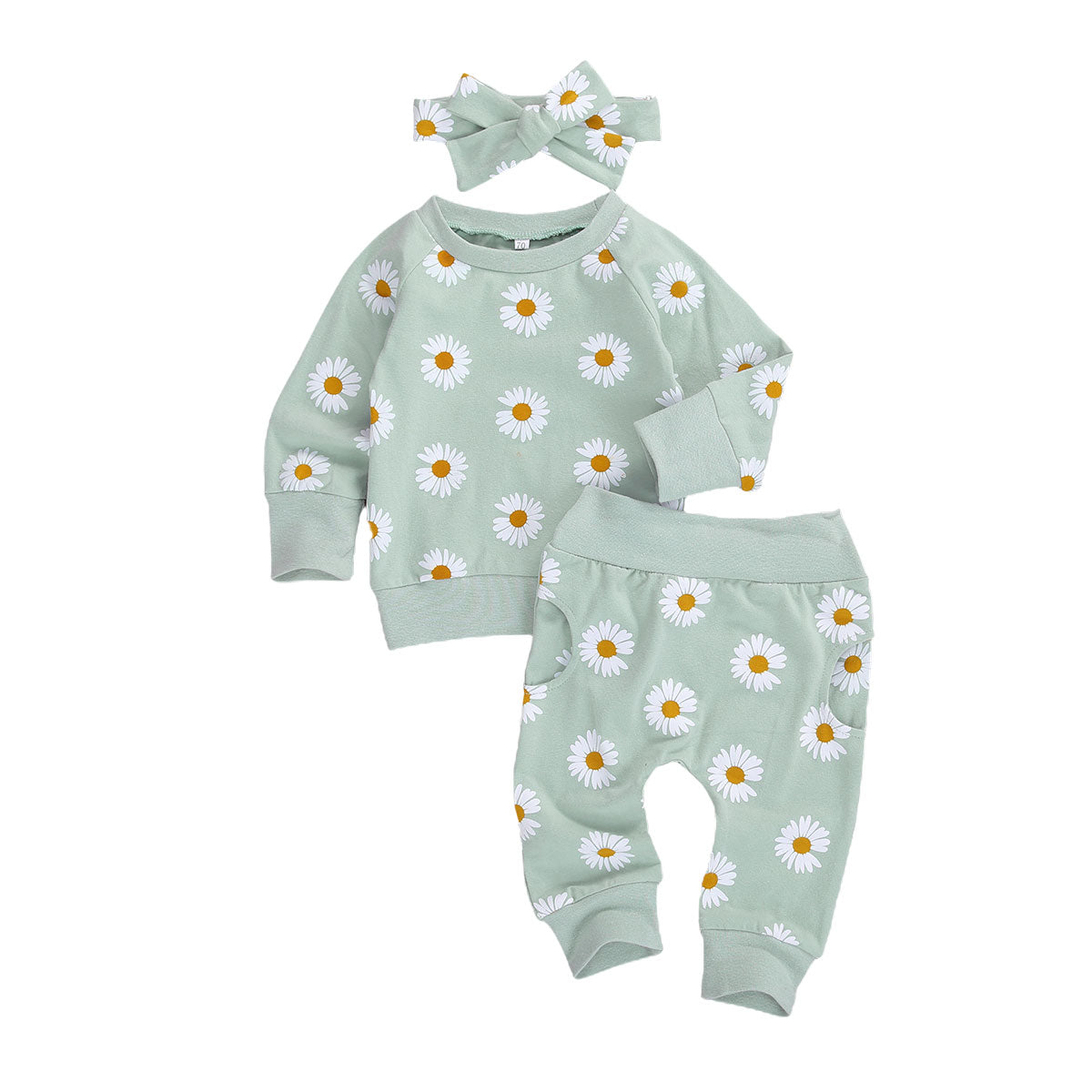 Children’s Girls Daisy Printed Clothing Set