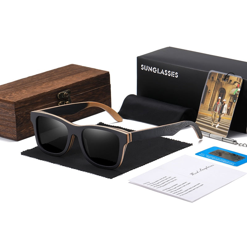 Unisex Luxury Polarized Bamboo Wood Sunglasses