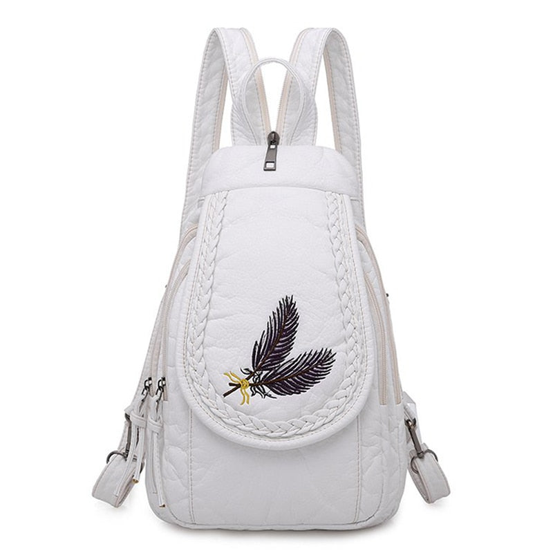 Women’s Soft PU Leather Backpack