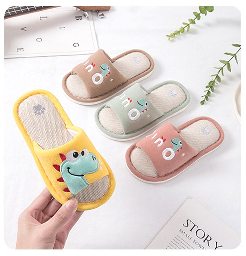 Children’s Boys Girls Breathable Indoor Home Anti Slip Flip Flops