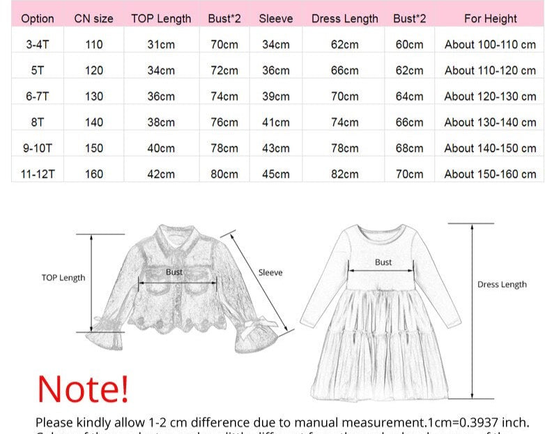 Children’s Girls Denim Jacket+TUTU Dress Set