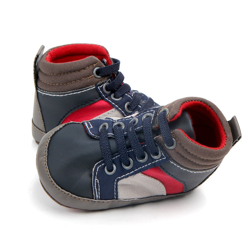 Children’s Boys Girls Lace-Up First Walkers Shoes