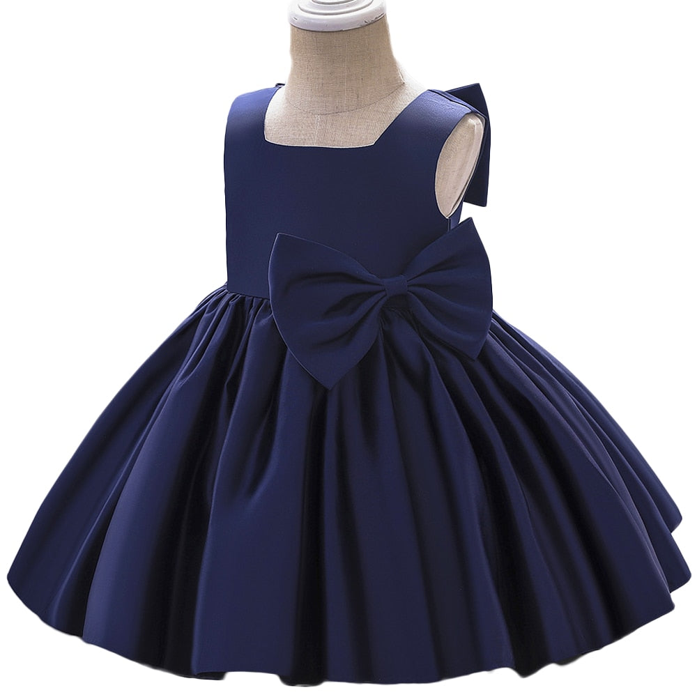 Children’s Girls Bowknot Party Gown Dress