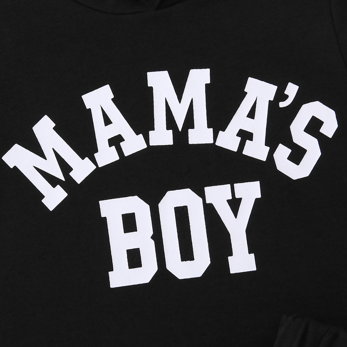 Children’s Boys MAMA'S BOY Graphic Short Sleeve Hoodie and Shorts Set