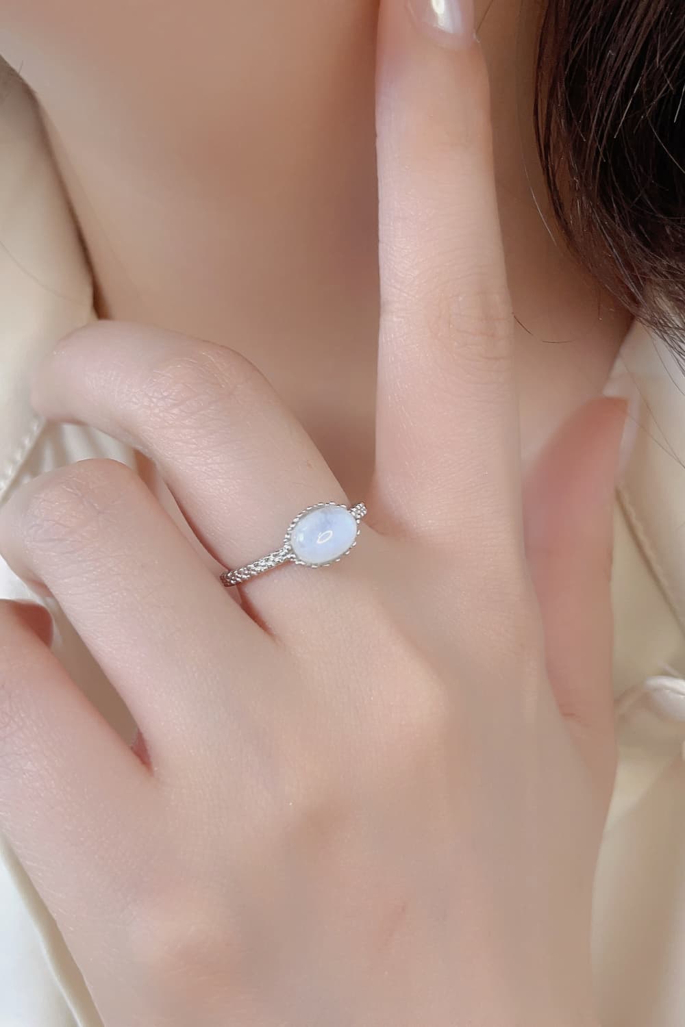 Women’s Moonstone 925 Sterling Silver Ring