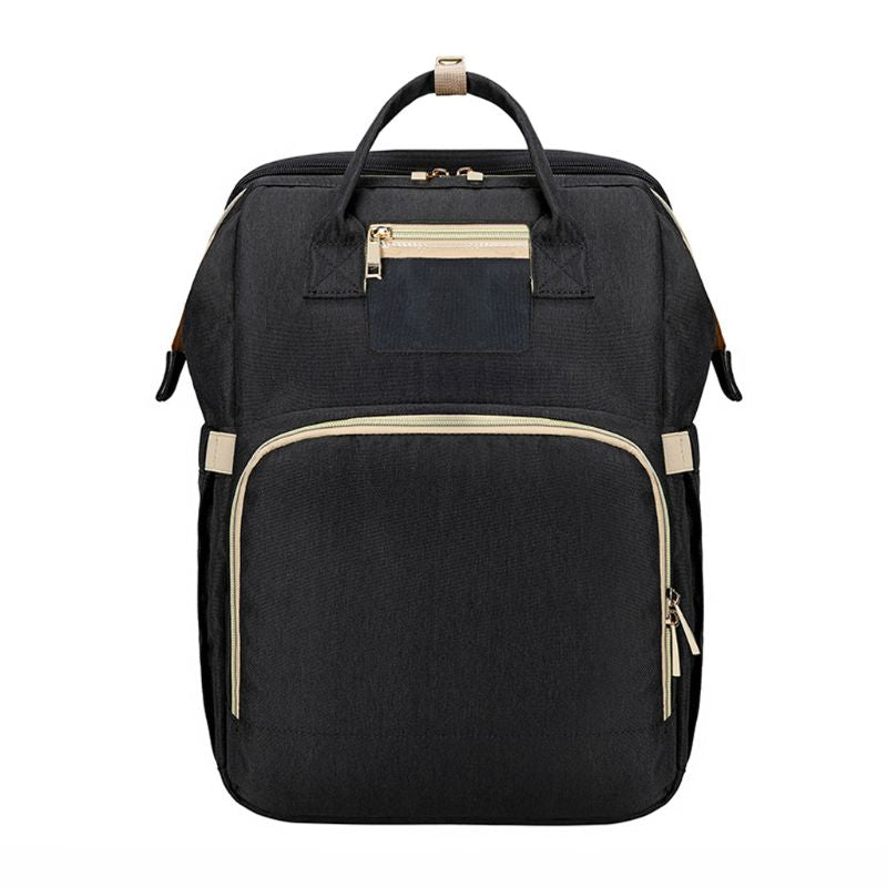 Portable Large Capacity Folding Crib Diaper Backpack Stroller Bag