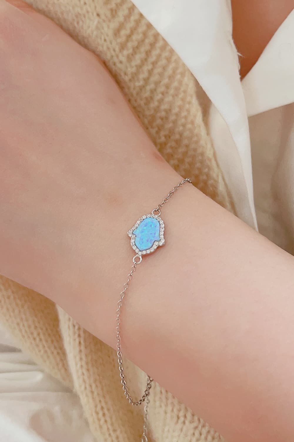 Women’s Opal 925 Sterling Silver Bracelet