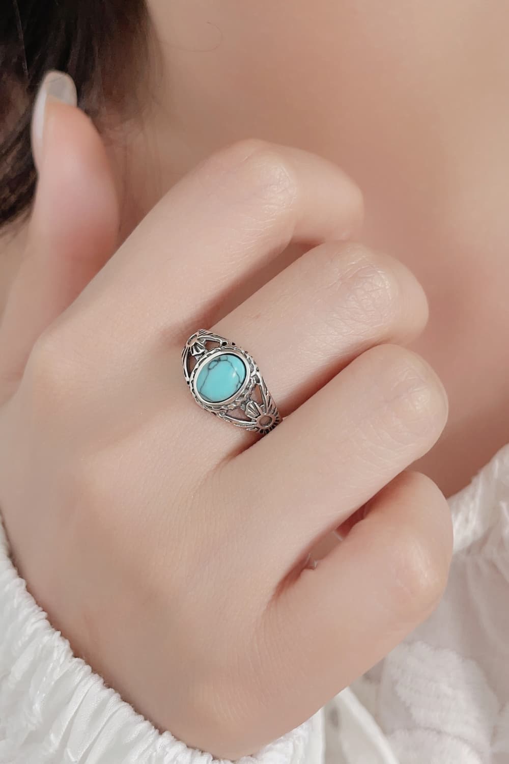 Women’s Turquoise 925 Sterling Silver Ring