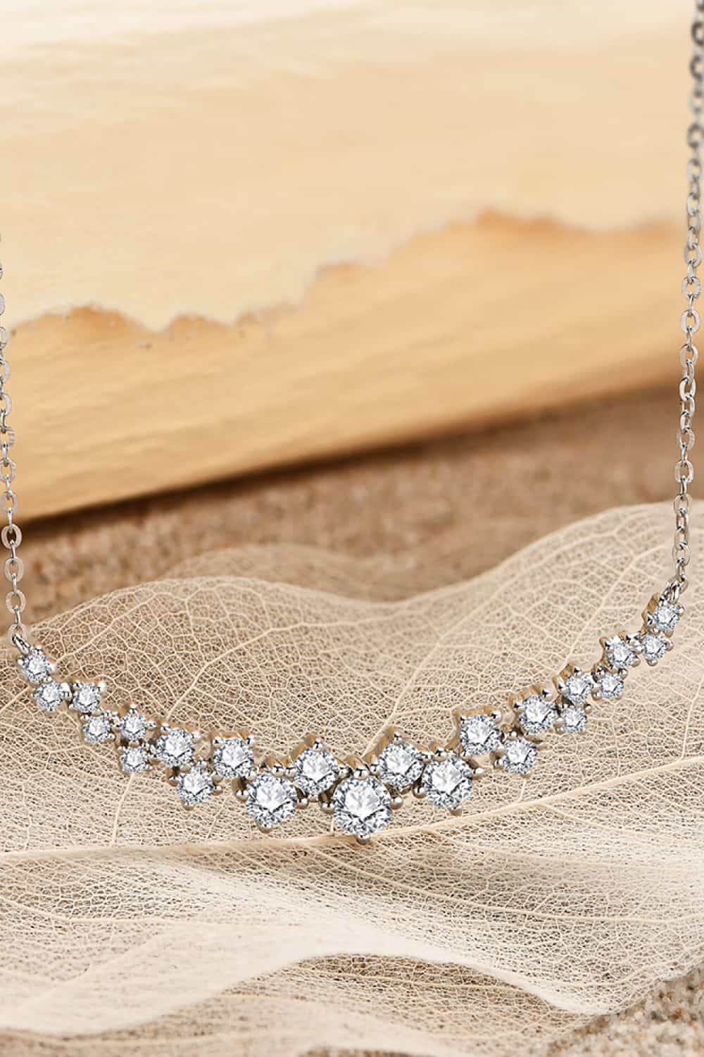 Women’s 1.64 Carat Moissanite 925 Sterling Silver Necklace