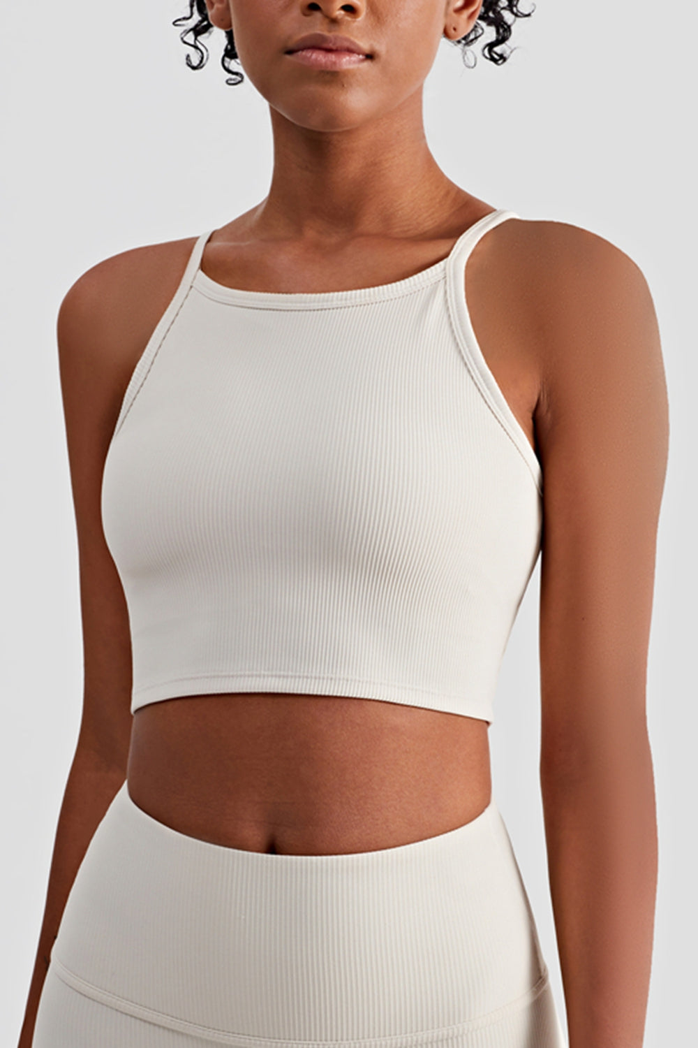 Women’s Round Neck Cropped Sports Cami