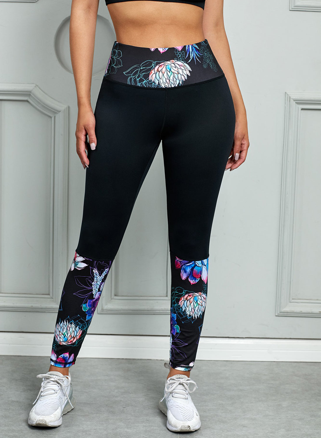 Women’s Printed Wide Waistband Active Leggings