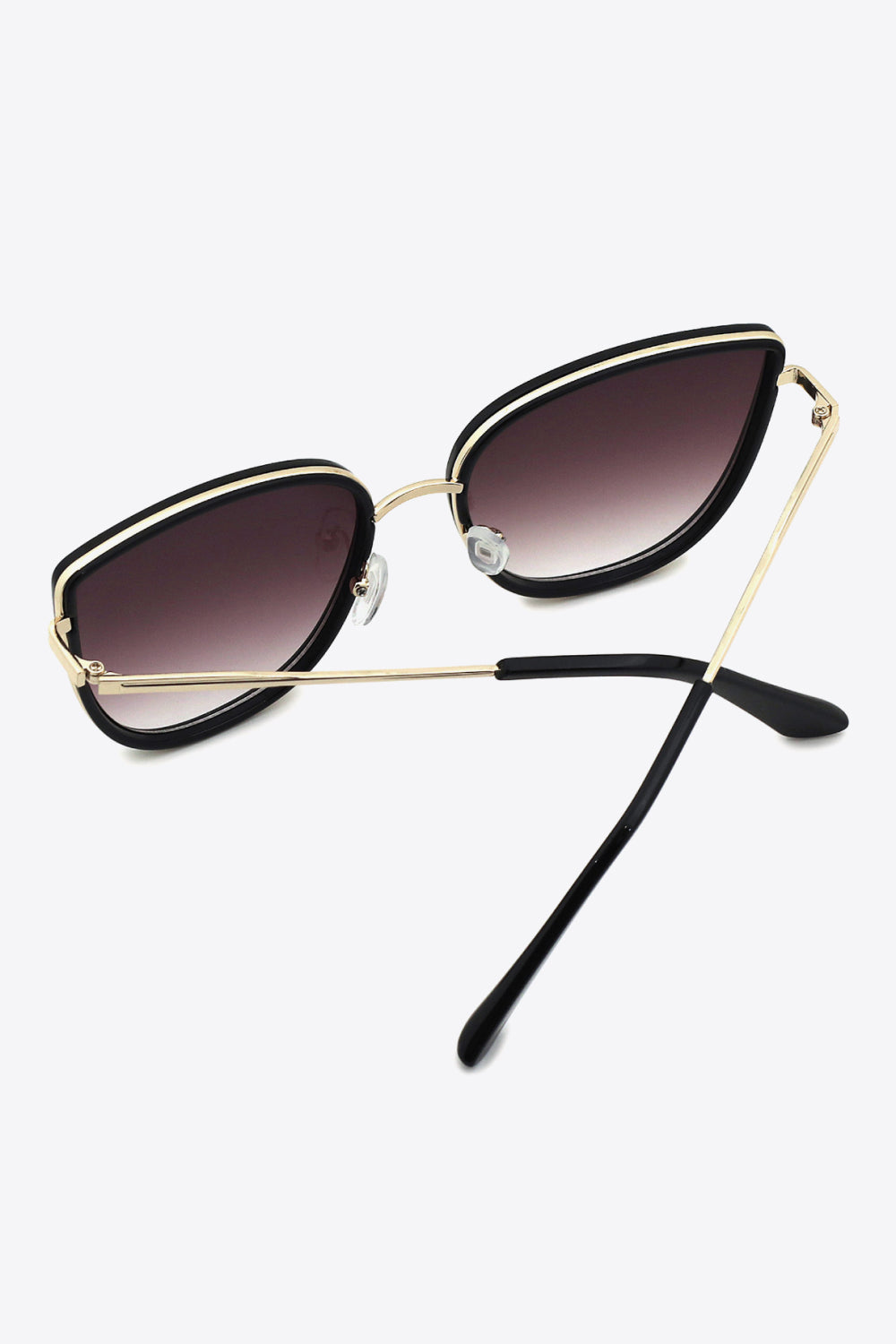 Women’s Full Rim Metal-Plastic Hybrid Frame Sunglasses