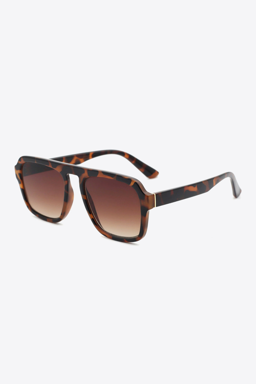 Women’s Tortoiseshell Square Polycarbonate Frame Sunglasses