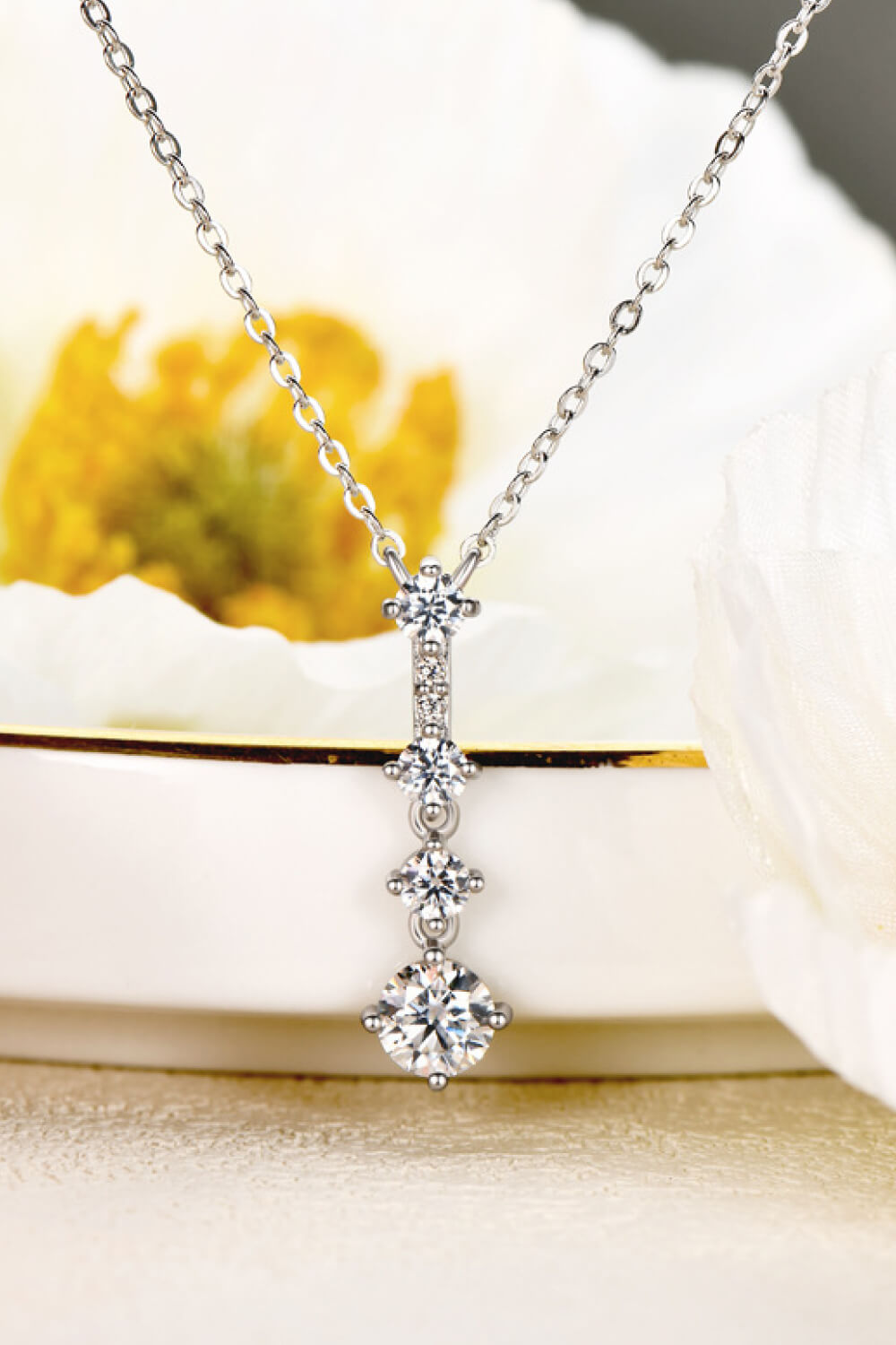 Women’s Keep You There Multi-Moissanite Pendant Necklace