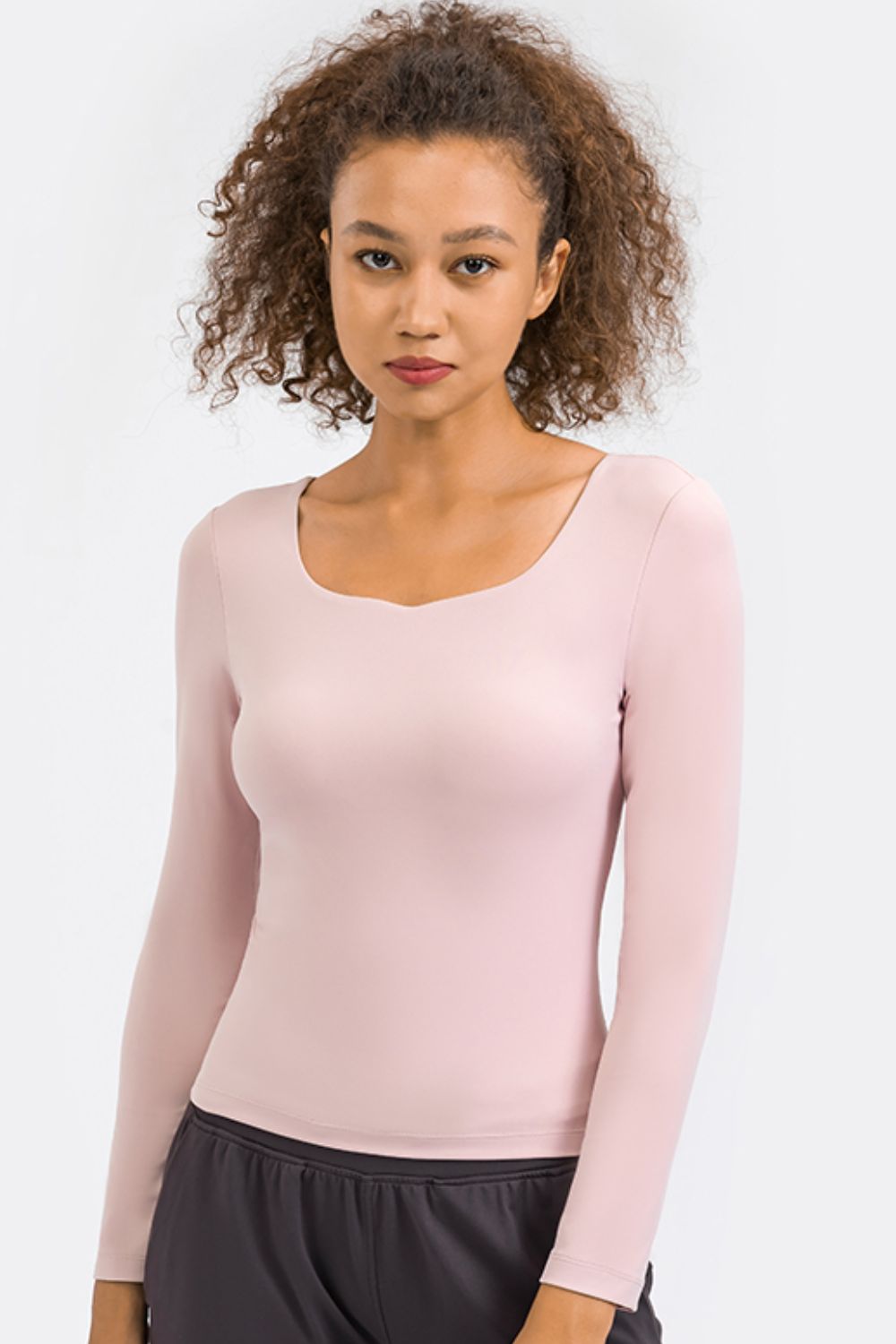 Women’s Feel Like Skin Highly Stretchy Long Sleeve Sports Top