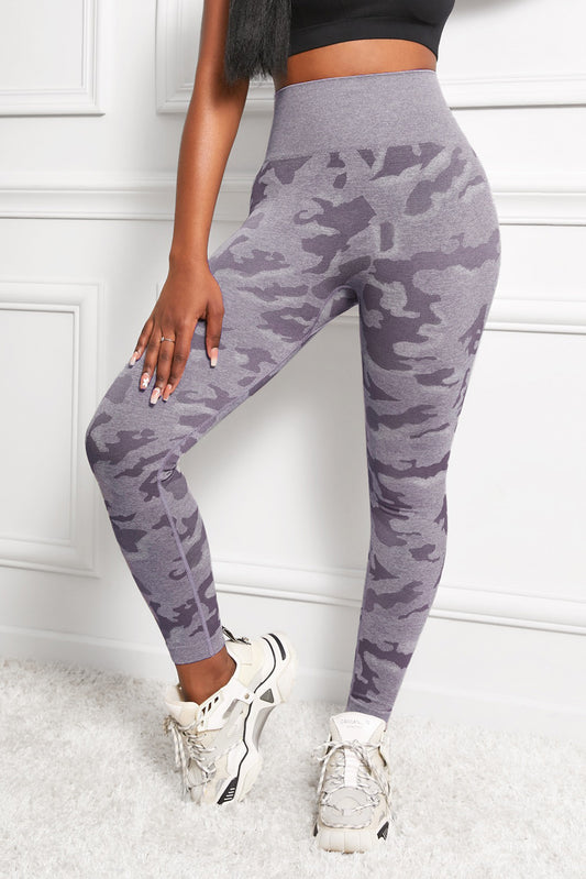 Women’s Camo Print Seamless High Waist Yoga Leggings