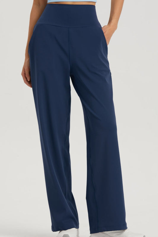 Women’s Straight Leg Sports Pants with Pockets