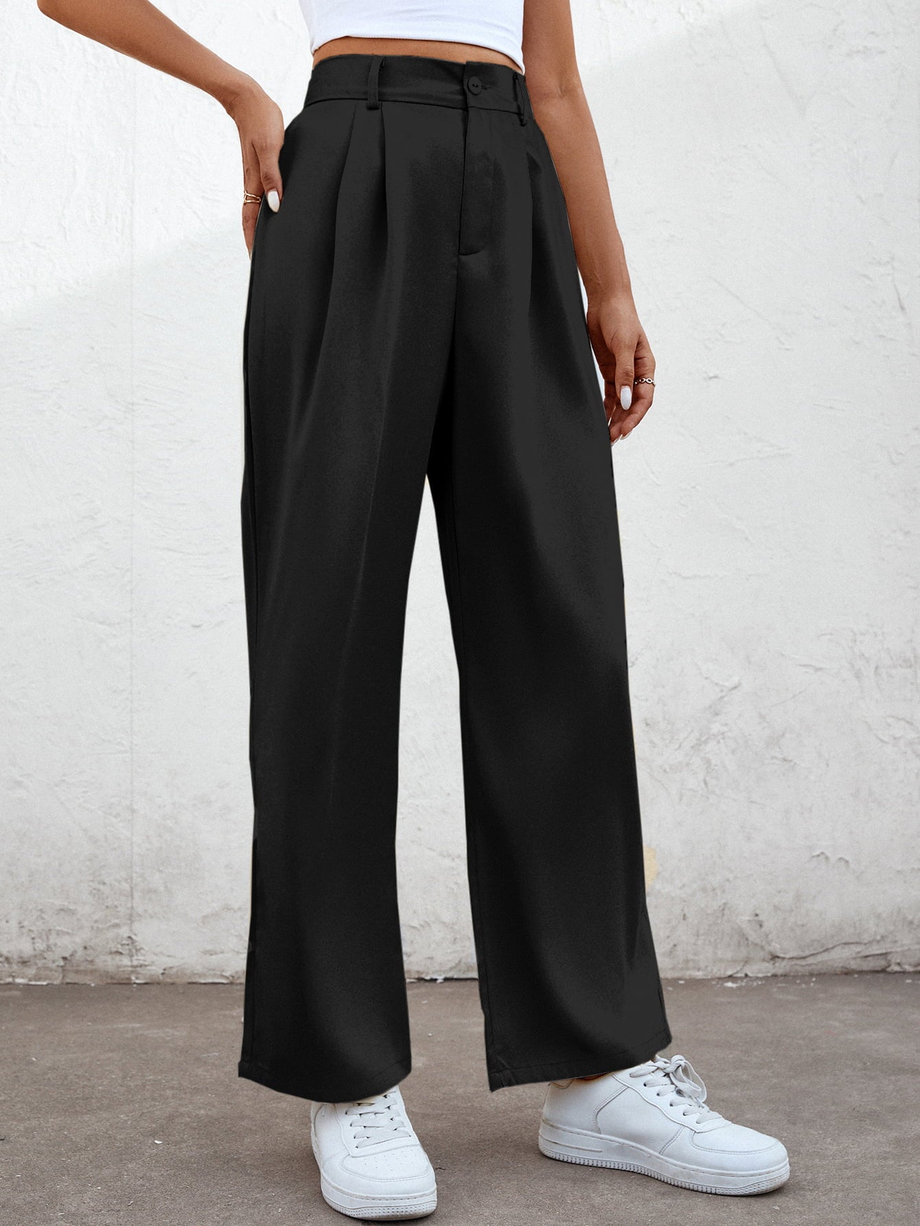 Women’s High Waist Straight Leg Pants