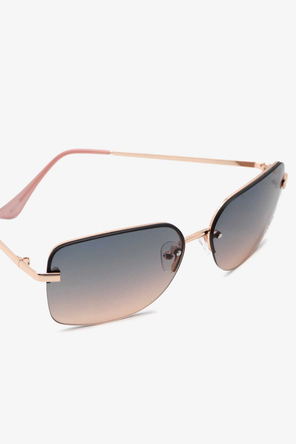 Women’s Rhinestone Heart Metal Frame Sunglasses