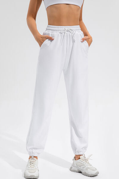 Women’s Drawstring Active Pants with Pockets