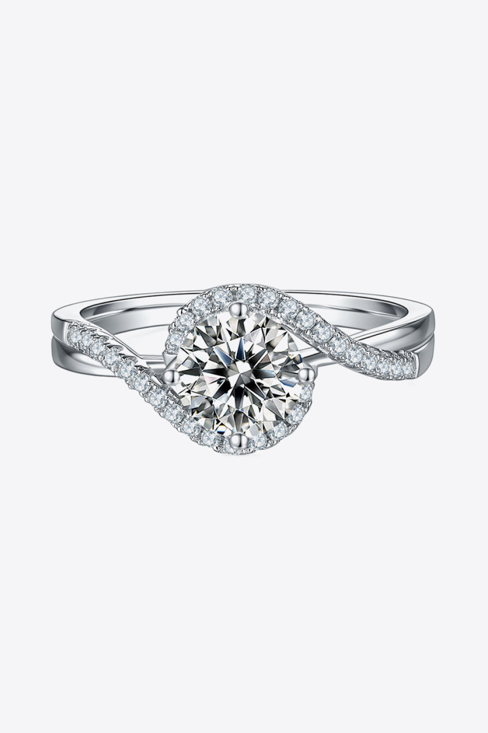 Women’s 1 Carat Moissanite Crisscross Ring