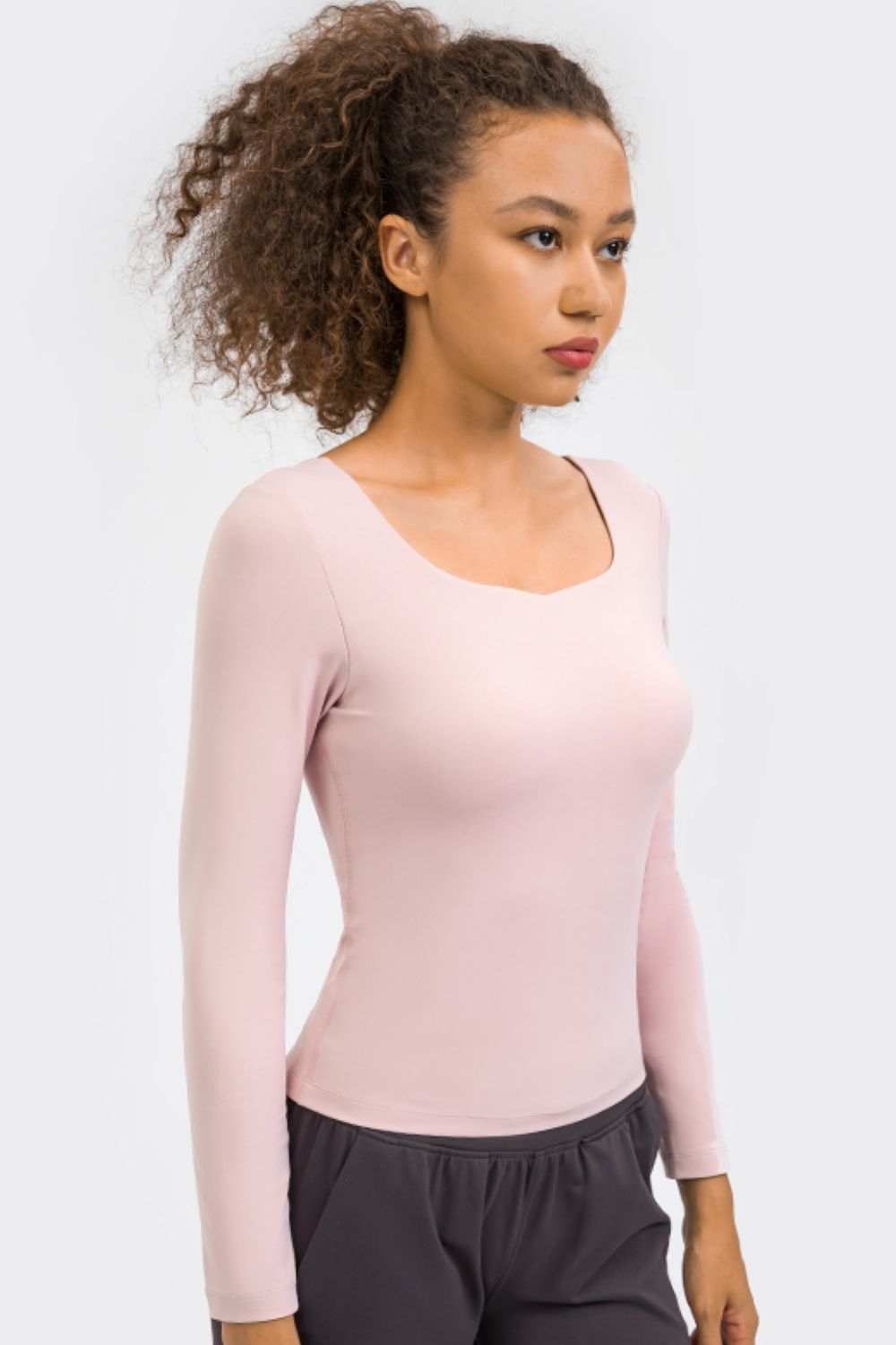 Women’s Feel Like Skin Highly Stretchy Long Sleeve Sports Top