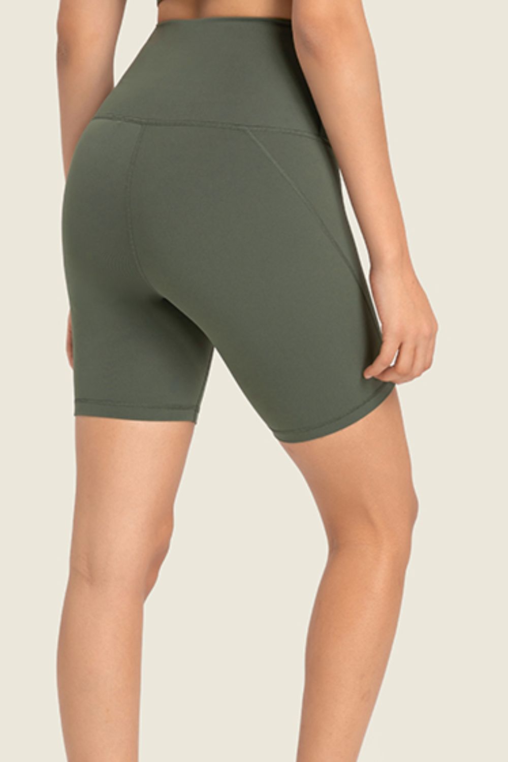 Women’s Seamless High-Rise Wide Waistband Biker Shorts