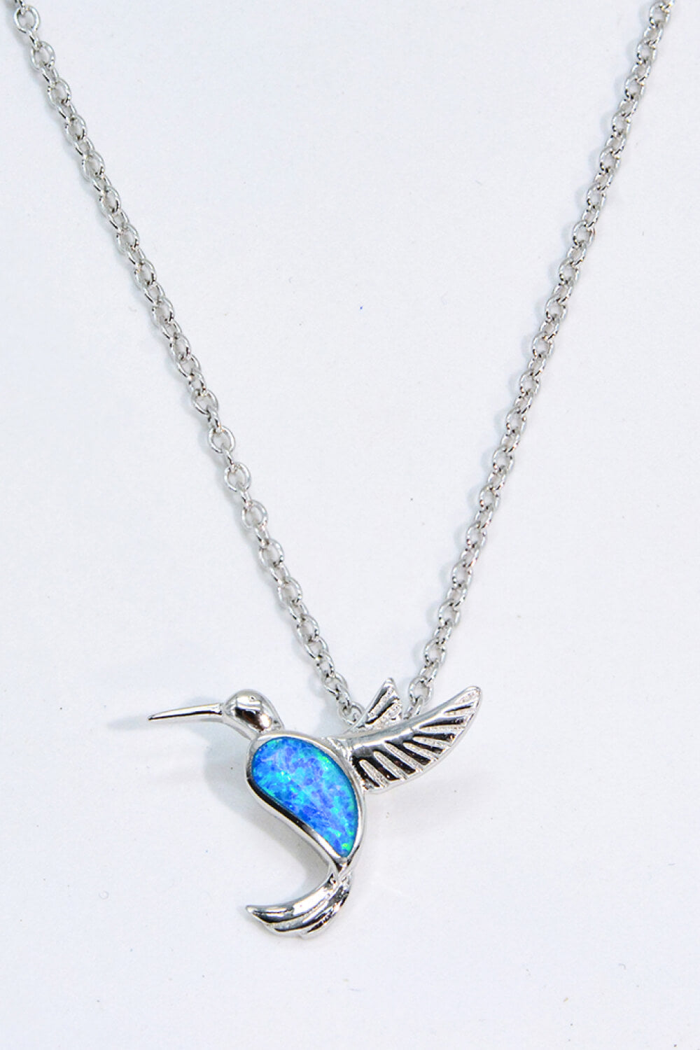 Women’s Opal Bird 925 Sterling Silver Necklace