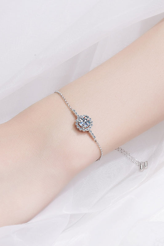 Women’s 1 Carat Moissanite Chain Bracelet