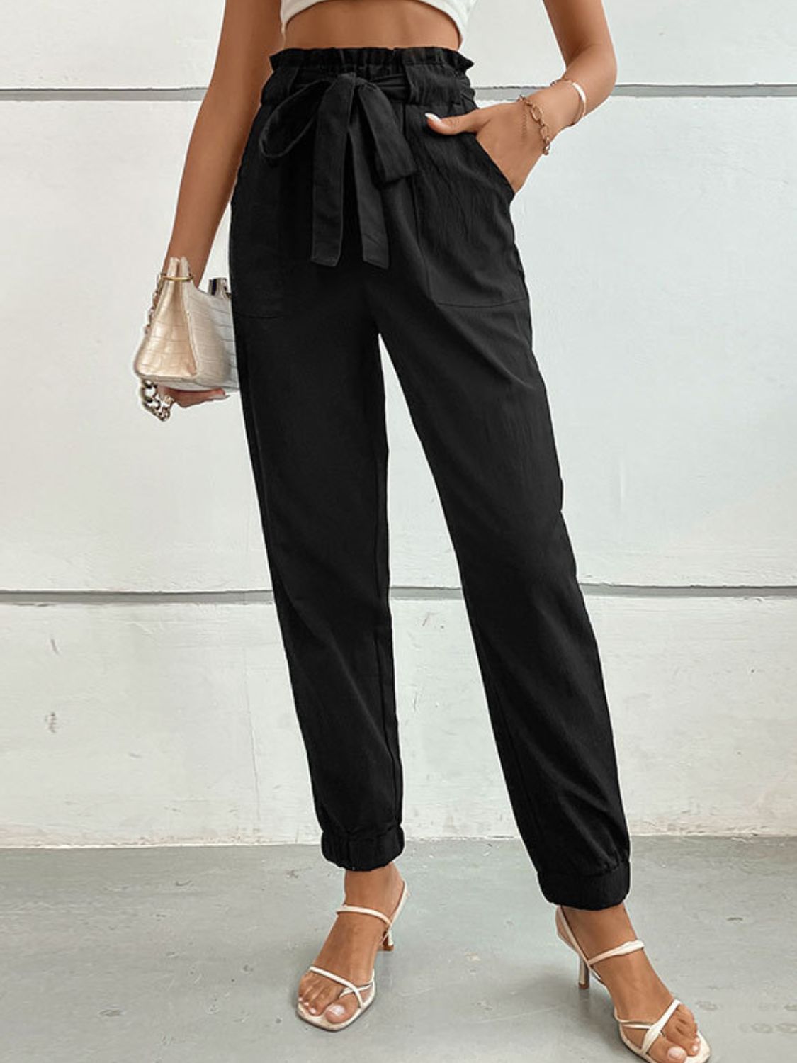 Women’s Tie Front Long Pants