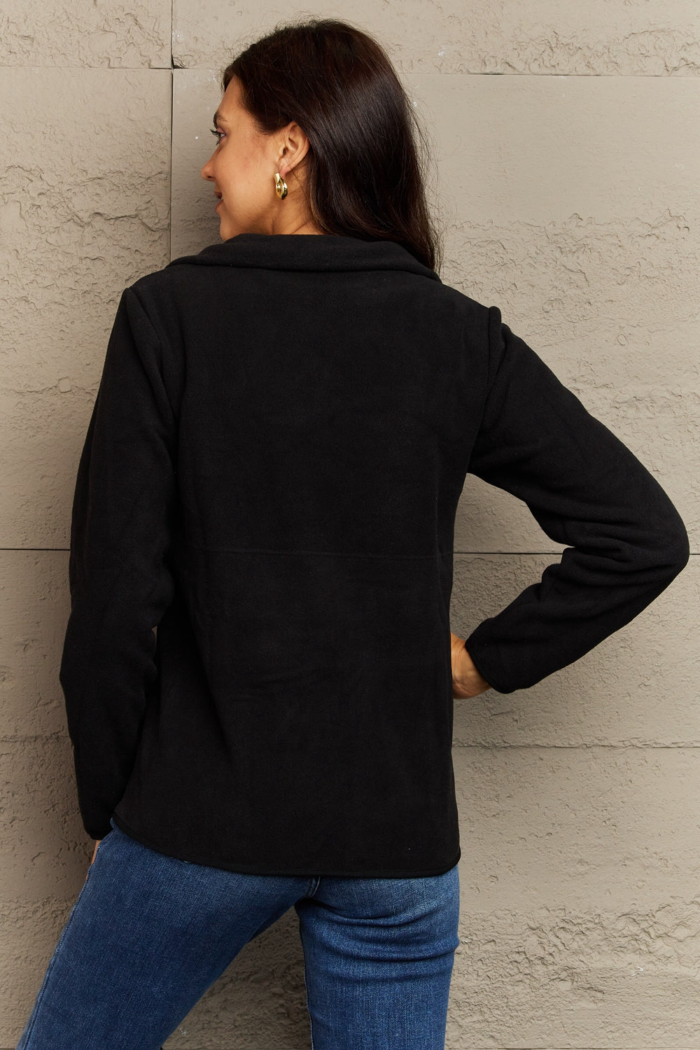 Women’s Ninexis Collared Neck Zip-Up Jacket with Pocket