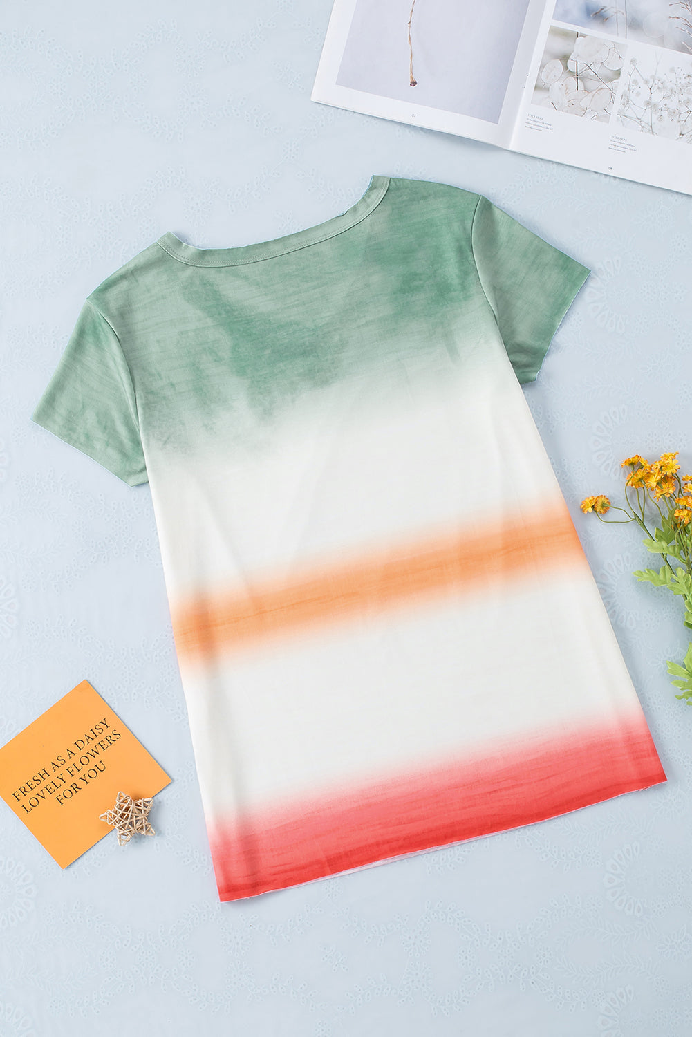 Women’s Tie-Dye V-Neck Short Sleeve Tee