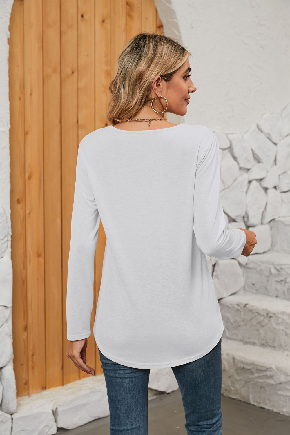 Women’s Square Neck Long Sleeve T-Shirt