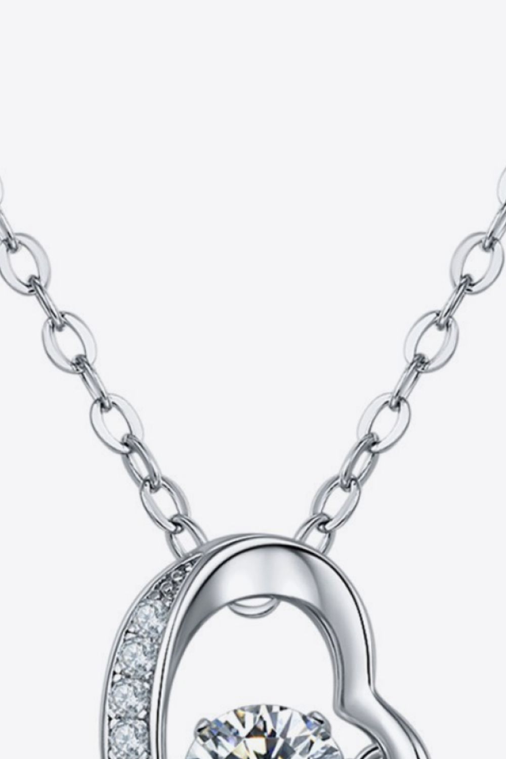 Women’s 925 Sterling Silver Moissanite Pendant Necklace