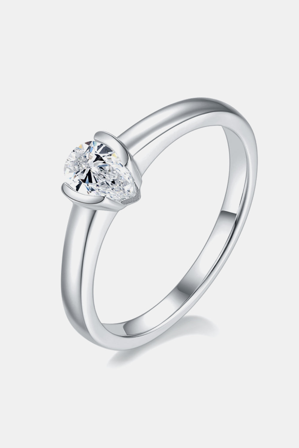Women’s Moissanite 925 Sterling Silver Solitaire Ring