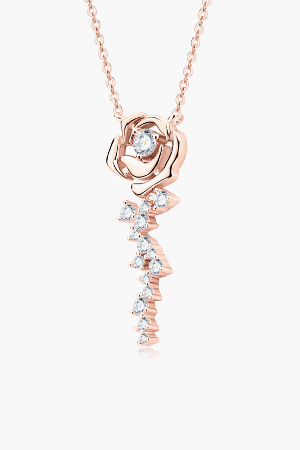 Women’s 925 Sterling Silver 18K Rose Gold-Plated Pendant Necklace