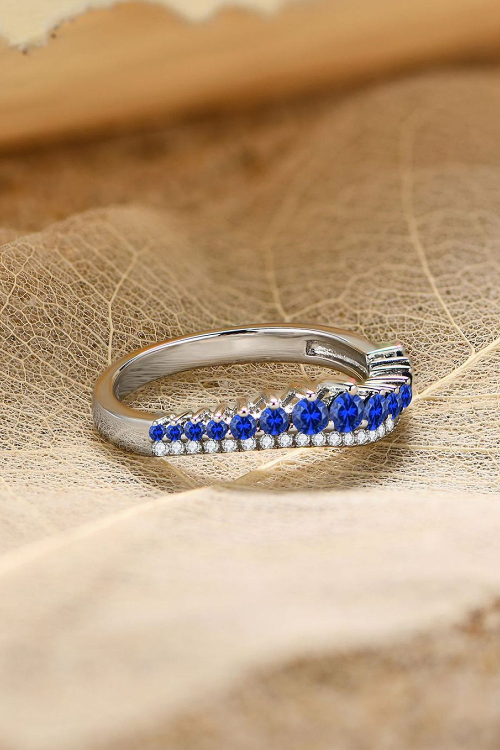 Women’s Lab-Grown Sapphire 925 Sterling Silver Rings