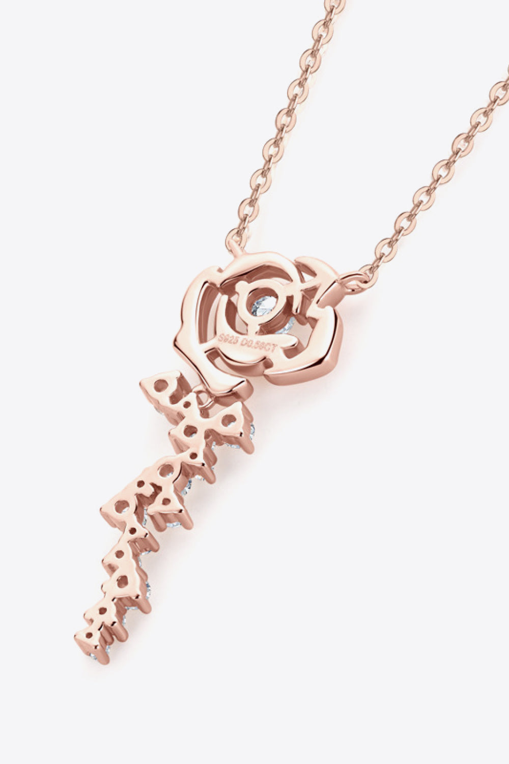 Women’s 925 Sterling Silver 18K Rose Gold-Plated Pendant Necklace