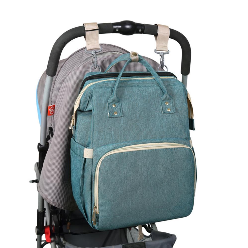 Lightweight Diaper Bag Convertible to Travel Cradle